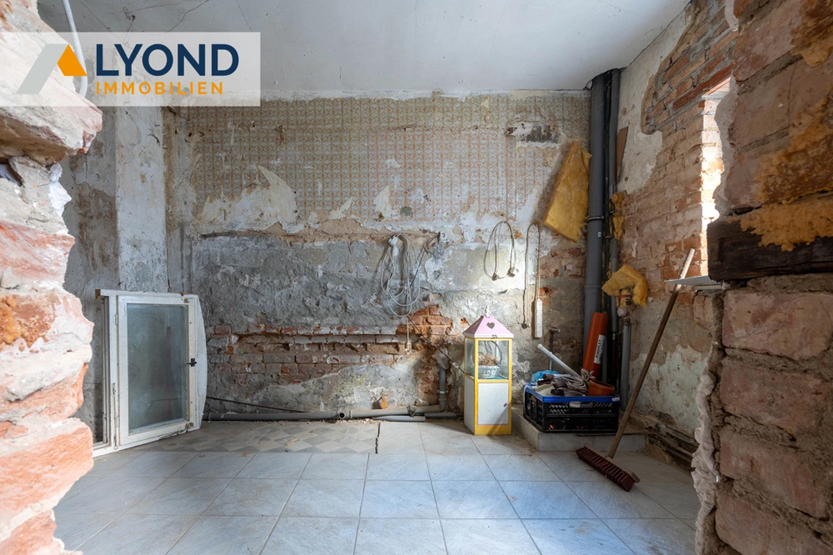 entkernte Wohnung EG